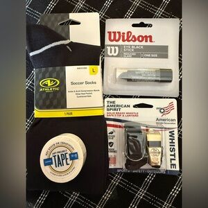 Wilson Black Soccer Socks and Accessories